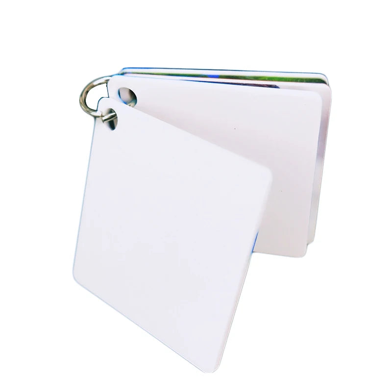Double Sided FRP Notebook Printable Book with Clip for Sublimation for Greeting Cards
