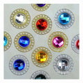Diy Handmade Accessories Matched Acrylic Rhinestones Costume Headwear Shoes Decorative Round Metal Alloy Hollow Base Rhinestones