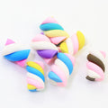 Polymer Clay Marshmallow Miniature Soft Candy Crafts Fit Slime Ornaments Jewelry Making Beads