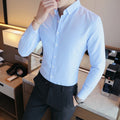 10%OFF M-5XL New Men's Striped Shirts Business Casual Long Sleeve Shirts Teen Fashion Slim Shirts Single Breasted Lapel Cardigan