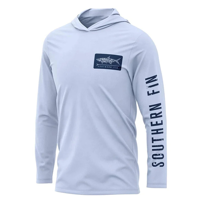 Quick Dry UPF50+ Long Sleeve Custom UV protection Fishing Hoodies Fishing Clothing Fishing Shirts