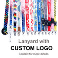 Promotional Custom Sublimation Printed Lanyard Polyester Neck Strap Lanyard with logo Free Sample