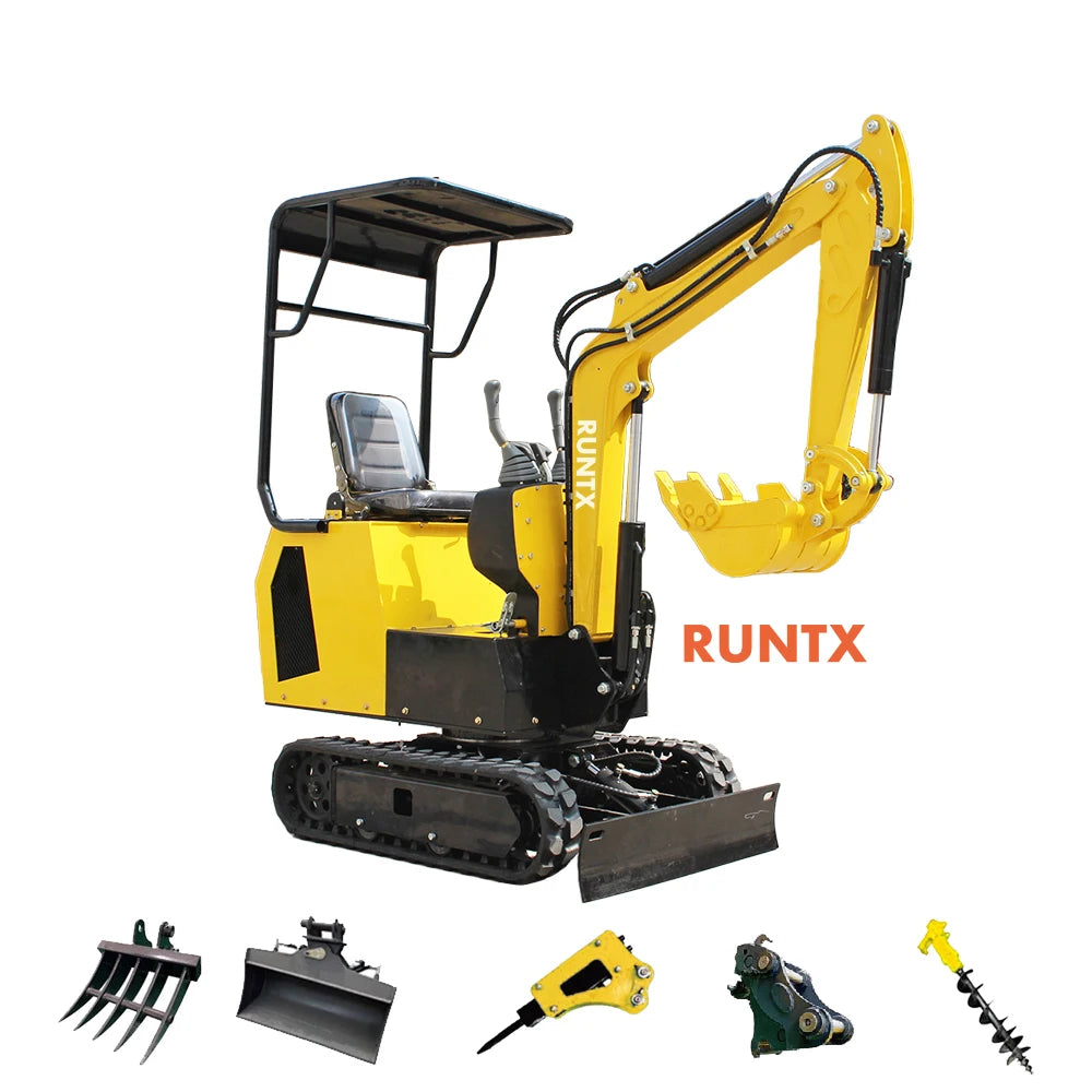 New Small 1 Ton 2 Ton3 Ton Mini Crawler diesel Excavator Gasoline Electric Mini Excav with Euro V Epa for Farm
