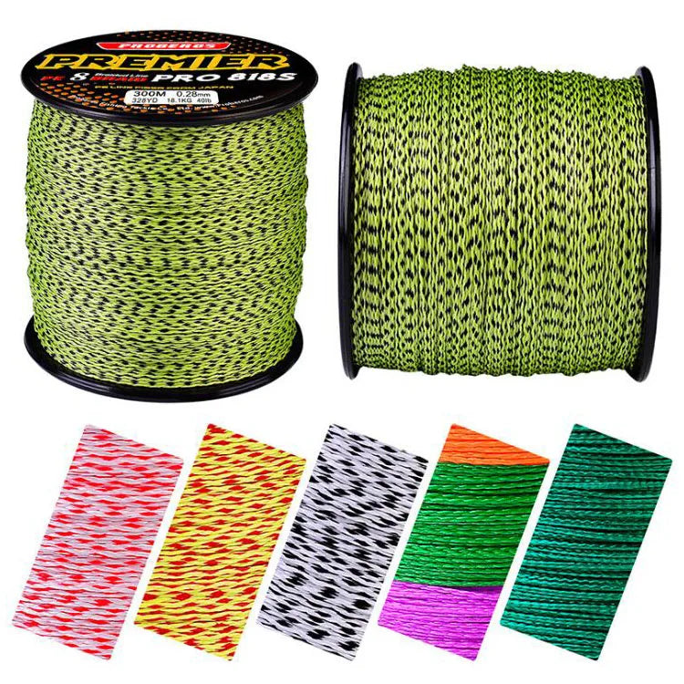 WEIHE 300M 8 Braided 0.4#-40.0# 6LB-300LB Colour-fast PE Fishing Line