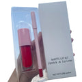 New Private Label Matte Liquid Lipstick Set with Lip Gloss and Lip Liner Makeup Gift Set