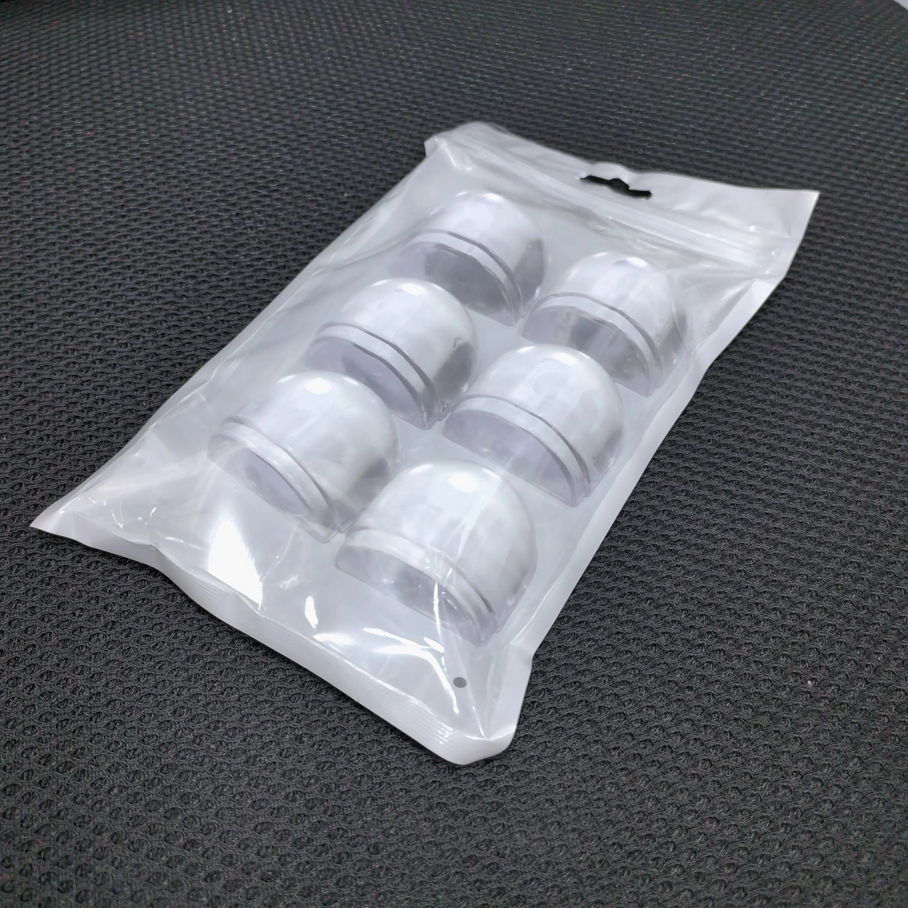 6pcs Clear Self Adhesive Floor Doorstop Transparent Door Holder Heavy Duty With Rubber Acrylic Shower Door Stopper