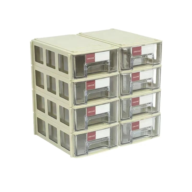 Stackable Square Plastic Storage Drawer PE Injection Technology Organizer Container for Toys Parts Tools