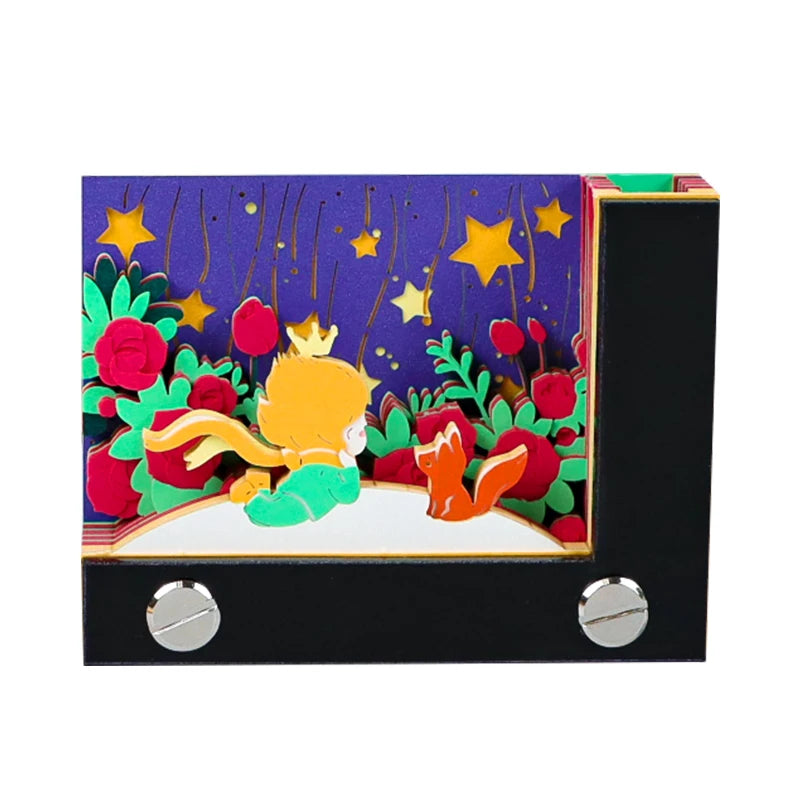 Creative Factory Original Paper Carving Crafts Gift Stationery Custom Sticky Notes Little Prince 3D Memo Pad