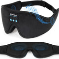 Bluetooth Cotton 3D Memory Foam Eyemask for Meditation and Sleep with Built-In Speakers and Music Function