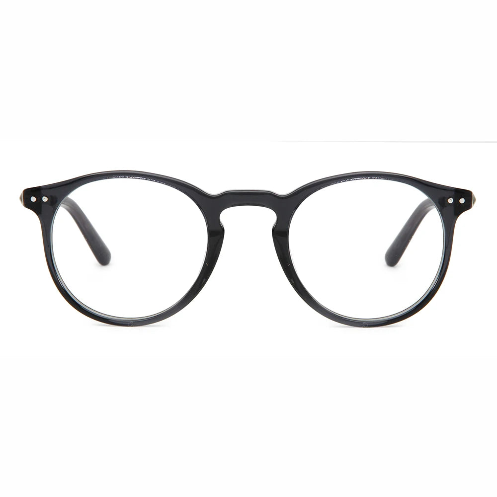 Cellulose Acetate Polarized Customized Round Lenses Vintage High End Frames Fashion Luxury Unisex Sunglasses