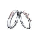 BASQUESUN Factory Wholesale New Double Flying Couple Long Distance Love Light Luxury Gift Ring for Girlfriend Commemorative Gift