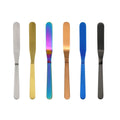 (JYKT-CT003) Chef Plating Spatula Palette Stainless Steel Titanium Coating Heavy and Hard with Solid Handle