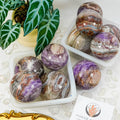 High Quality Wholesale Polished Natural Healing Crystal Amethyst Agate Sphere for Decoration