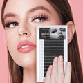 Best Matte Black Individual Curl Silk Eyelash Extensions 7-15mm Kit Private Label Cashmere Lash Extension Trays