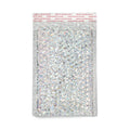 Custom Logo Laser Silver Holographic Poly Bubble Mailer Packaging Bags Waterproof Shipping Mailing Envelope for Clothes