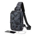 New Men's Shoulder Bag Sports Simple Fashion Multifunctional Chest Bag Expandable Messenger Waist Crossbody Bag