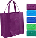 Extra Large Durable Heavy Duty Reusable Foldable Grocery Tote Bag Non Woven Shopping Pouch for Sublimation Folding Blank