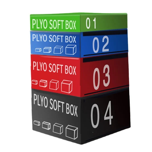 Fitness Equipment Custom Logo  6 12 18 24 Inches Anti-slip Leather Soft Jump Box
