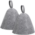 Steam Bath Sauna Accessories 2 Pack Felt Bath Hat Russian Steam Hat Custom Logo Unisex Wool Felt Sauna Cap