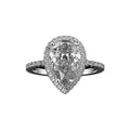 New Shinning Luxury One Row Full Diamond Band Wedding Ring for Women Micro Insert Zircon Paved Simple Style Made of Brass