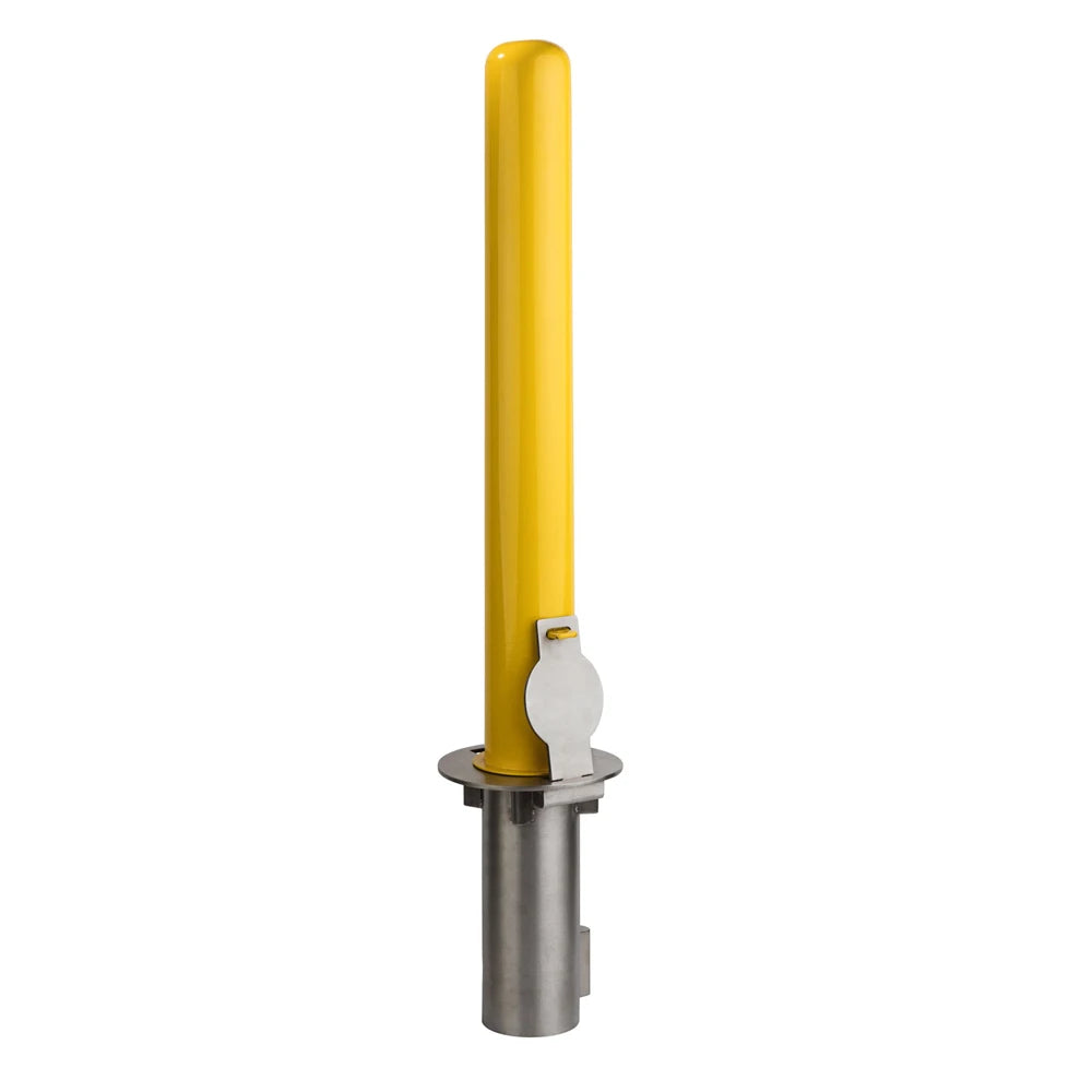 Supplier Upgrade Parking Barriers Top Display Folding Removable Outside Pole Tube Lockable Bollard Post