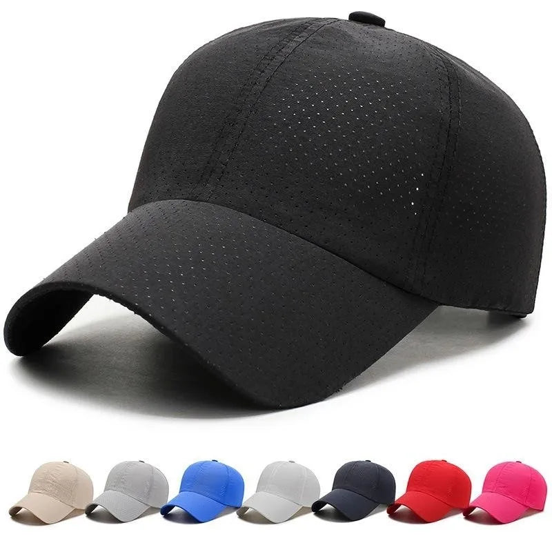 Outdoor Sport Running UV Protection Light Breathable Cooling Quick Dry Hat Blank Unstructured Mesh Quick Drying Baseball Cap