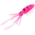 10cm Pink Soft Plastic Tube Fishing Skirts Lures Soft Plastic Octopus Lure