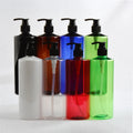 IBELONG 500ml Green Amber Blue Clear White Black Empty PET Plastic Shampoo Bottles for Shampoo and Conditioner