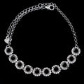 Sterling Silver 4*4mm Semi Mount Bracelet Empty Support Blank Claw Setting S925 Mountain Base Holder Without Stone Inlay for DIY