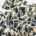 Wholesale Double Layer Chenille Greek  Letter Patches Iron on 26 Pieces Patch for Clothes