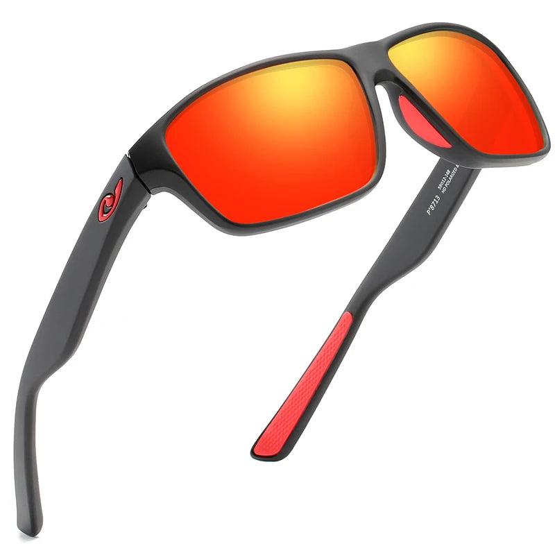 DUBERY PARANOID 2025 P8713 Polarized Sunglasses for Men UV400 Protection Reflective Blue Frame and Tac Lenses