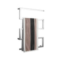 304 Stainless Steel Chrome Finish Electric Heating Towel Rack Bathroom Heated Rail Towel Warmer Wall-mounted