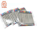 Non Toxic 10 Different Colors Children Drawing Wax Crayon 8.8CM Custom Brand Crayon De Couleur Profession Painting Silk Crayon