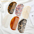 New Large Size Semicircle Cellulose Acetate Comb Leopard Print Acetic Acid Hair Comb for Girls