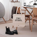 Wholesale Reusable Stylish Plain Fashion Shopping Zipper Print Women Cotton Canvas Tote Bag with Custom Printed Logo