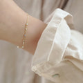Elegant 14K Gold Plated 925 Sterling Silver Cubic Zircon Bracelet Twisted Thin Chain Bracelets for Women Girls