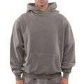 500GSM 600GSM Unisex Oversized Thick Heavyweight Cotton Cropped Boxy Blank Hoodie No Strings
