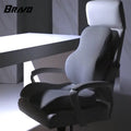 Bravo Memory Foam Seat Cushion Lumbar Pillow for Office Car Wheelchair Chair Cushion Set Seat Cushions Pillow