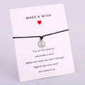 Manufacturer Key Charm Peace Sign Pendant Handmade Antique Silver Custom Handcuffs Friendship Men Rope Ladies Bracelet Women