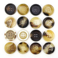 Men and Women's Four-Hole Black Resin Combination Buttons Cheap Price Coat Windbreaker Suit Sweaters Shirts with Shank Style