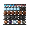IMellow Plastic PVC Eco-Friendly Wall Mounted Coffee Capsule Storage Rack for DolceGusto Nespresso K-Cup 5-Layer Flexible Design