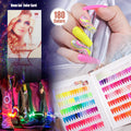 Nail Polish Color Book for Reference Neon Gel Color Book 180 Colors Nail Art UV Gel Color Card
