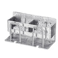 Wholesale Eco-Friendly Two-piece Self-Adhesive Stainless Steel 304 Toothbrush Holder Multi-Functional for Bathrooms No Drilling MegaBDM