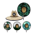 Unisex Sombreros De Paja Custom Logo Summer Wide Brim Lifeguard Women Men Sun Protection Beach Straw Hat