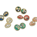 New Round Alloy Starfish Resin Buttons Clothing Shirt Sweater Headdress Accessories Buttons Headwear Bag Garment Buttons