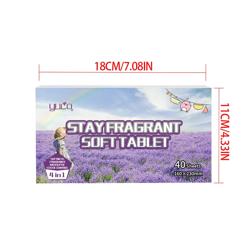 Customized Fabric Softener Dryer Sheets Remove Odor Anti Static Private Label Laundry Fabric Softener Sheet for Dryer