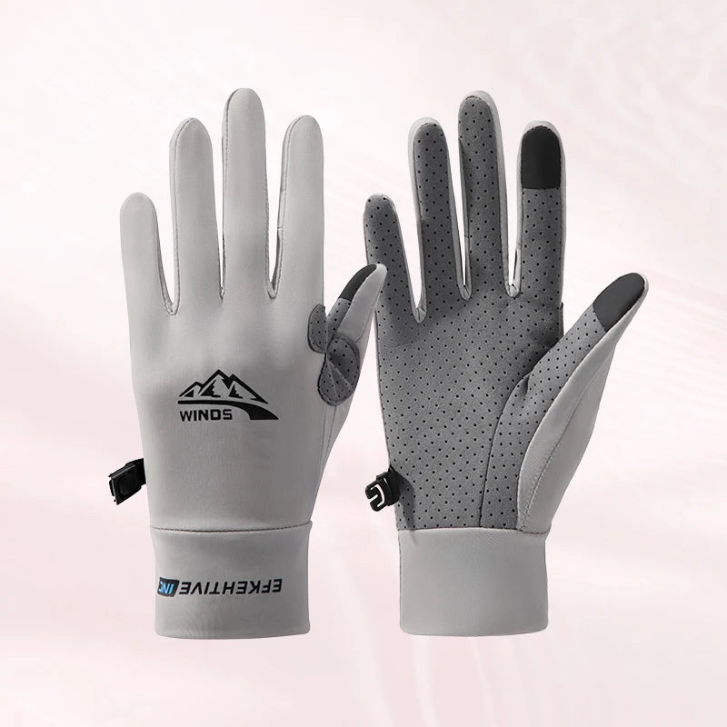 Good Quality Summer Outdoor Custom Logo Touch Screen Sport Gloves