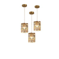 Modern Fashion Crystal Iron Small Chandelier Switch Control Indoor Lighting for Home Hotel Multiple Scenes for Room Decor