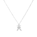 New Design White Gold Plated 12 Zodiac Pendant Necklace 925 Jewelry Little Girls for Christmas Gift