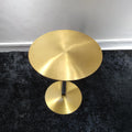 Luxury Design Modern Bed Side Table Golden Stainless Steel Frame Round End Tables Living Room Furniture Set Coffee Side Table